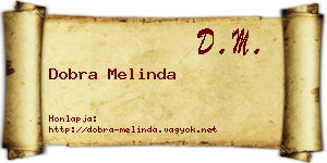 Dobra Melinda névjegykártya