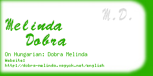 melinda dobra business card